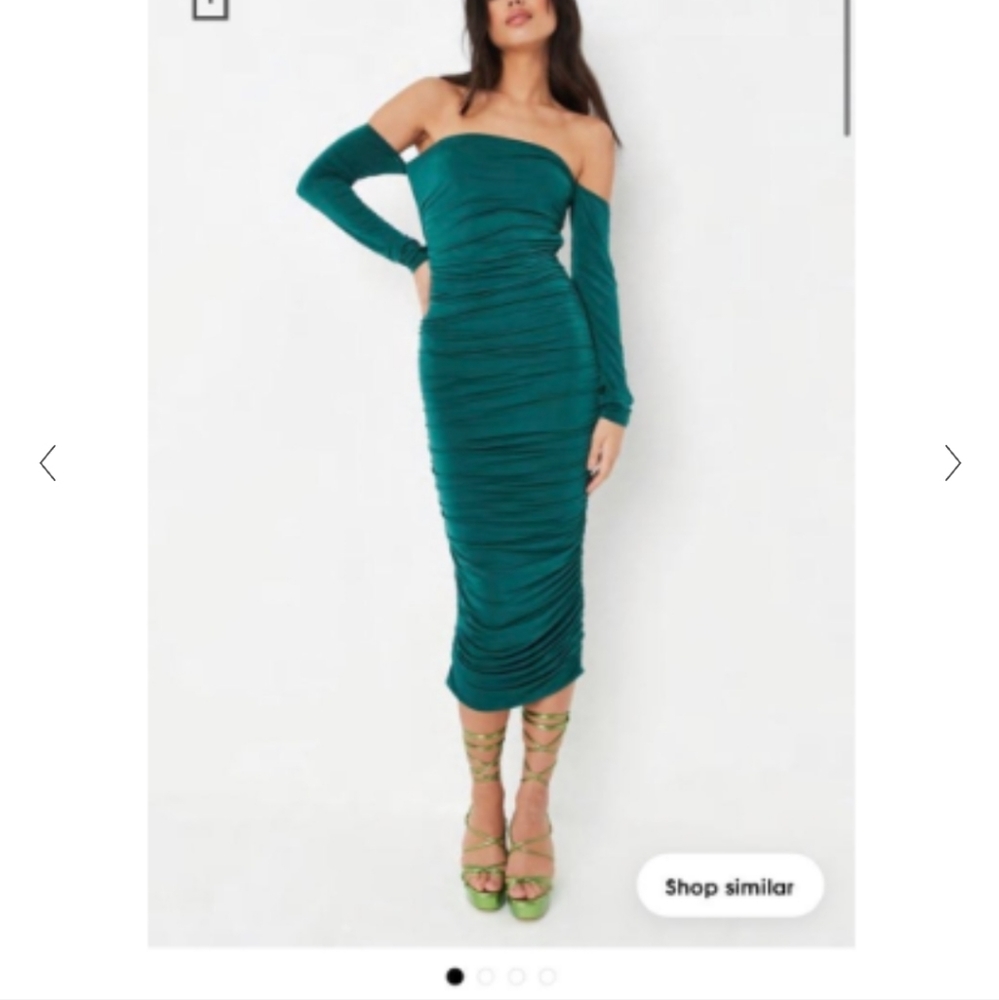 Deep Green Midaxi Dress